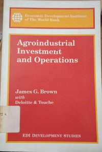 Agroindustrial Investment and Operations