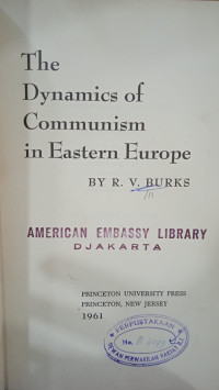 Image of The Dynamics of Communism in Eastern Europe