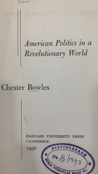 American Politics in a Revolutionary World