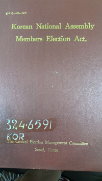 Korean National Assembly Members Election Act.