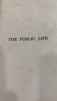 The Public Life with Four Half-tone Plates