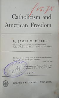 Catholicism And American Freedom