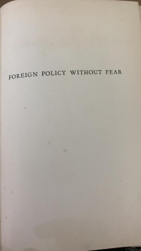Foreign Policy without Fear