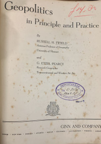 Geopolitics in Principle and Practice