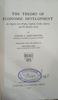 The Theory of Economic Development