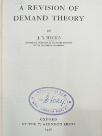 A Revision of Demand Theory