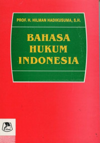 Bahasa hukum Indonesia