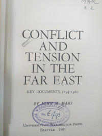 Conflict and Tension In the Far East