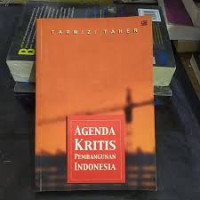 Agenda Kritis Pembangunan Indonesia