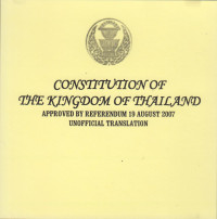 Constitution Of The Kingdom Of Thailand