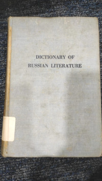 Image of Dictionary Of Russian Literature