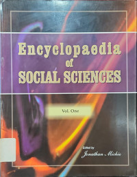 Image of Encyclopaedia of social sciences volume 4