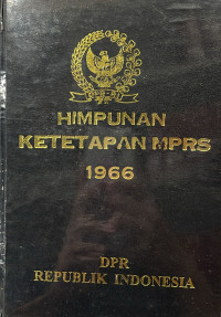 Image of Himpunan Ketetapan MPRS