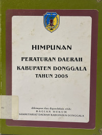 Image of Himpunan Peraturan Daerah Kabupaten Donggala Tahun 2005