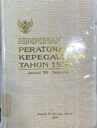 Image of Himpunan Peraturan Kepegawaian Tahun 1999