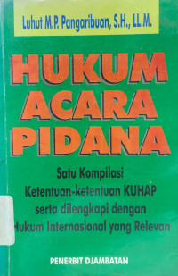 Image of Hukum acara pidana