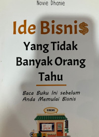 Ide bisnis yang tidak banyak orang tahu