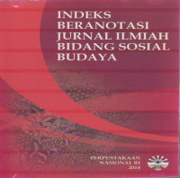 Indeks Beranotasi Jurnal Ilmiah Bidang Sosial Budaya