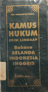 Image of Kamus Hukum Edisi Lengkap Bahasa Belanda Indonesia Inggris