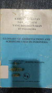 Image of Kamus Singkatan Dan Akronim Yang Dipergunakan Di Indonesia