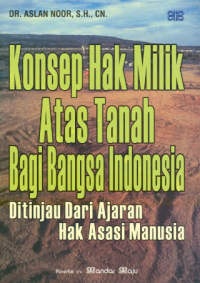 Image of Konsep Hak Milik Atas Tanah Bagi Bangsa Indonesia