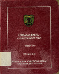 Image of Lembaran Daerah Kabupaten Barito Timur Tahun 2007