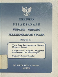 Image of Peraturan Pelaksanaan Undang-Undang Perbendaharaan Negara