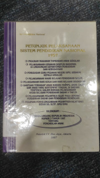 Image of Petunjuk Pelaksanaan Sistem Pendidikan Nasional 1997
