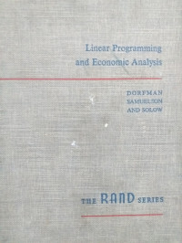 Linear Programming and Economic Analysis