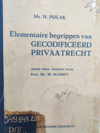 Elementaire Begrippen van Gecodificeerd Privaatrecht