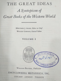 Great Books of the Western World: The Great Ideas