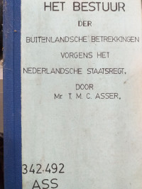 Het Bestuur der Buitenlandsche Betrekkingen Vorgens het Nederlandsche Staatsregt