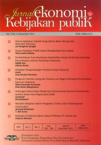 Jurnal Ekonomi dan Kebijakan Publik Vol. 2 No. 2/Desember 2011