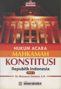 Hukum Acara Mahkamah Konstitusi Republik Indonesia