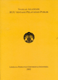 Naskah Akademik RUU tentang Pelayanan Publik