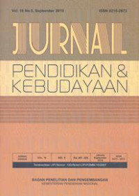 Jurnal Pendidikan & Kebudayaan Vol. 16 Edisi Khusus II Agustus 2010
