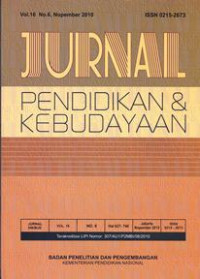 Jurnal Pendidikan dan Kebudayaan Vol. 16 No. 6, November 2010