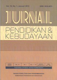 Jurnal Pendidikan dan Kebudayaan Vol. 18 No. 1, Januari 2012