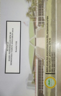Kutipan Hasil Pemeriksaan BPK RI Semester I Tahun Anggaran 2012 Komisi VIII