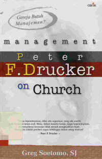 Management Peter F.Drucker on Church