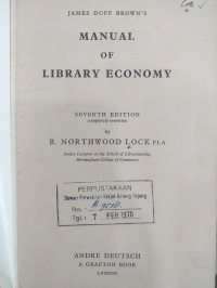 Manual of Library Economy