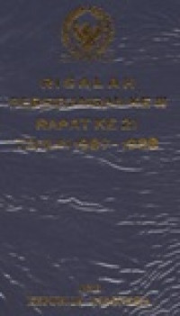 Risalah rapat DPR RI tahun 1987/1988 rapat ke-21 tentang APBN tahun anggaran 1988/1989
