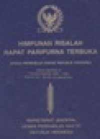Himpunan risalah rapat paripurna DPR RI tahun 1987/1988 rapat ke-3 s/d 5 tentang Hak Cipta