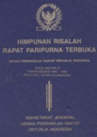 Himpunan risalah rapat paripurna DPR RI tahun 1987/1988 rapat ke-18 tentang kunjungan kerja komisi-komisi