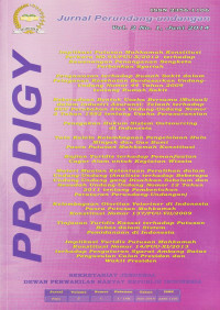 Prodigy: jurnal perundang-undangan Vol. 2 No. 1, Juni 2014