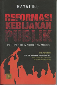 Reformasi kebijakan publik