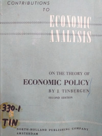 Contributions to Economic Analysis: On the Theory of Economic Policy